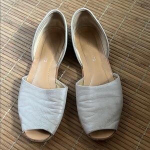 Franco Sarto Cream D'Orsay Flats